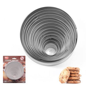 Stainless Steel Circle Cutter Set (14 Pieces)