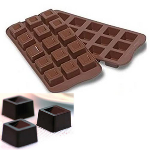 Slanting Cubes Chocolate Silicone Mold