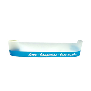 Baby Blue Happiness Plastic Cake Collar Roll