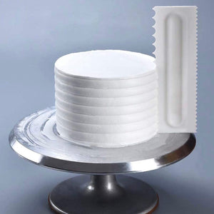 Vocen Large Plastic Cake Scraper Set (4 Pieces)