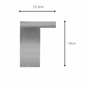 Large Stainless Steel Right Angle Cake Scraper