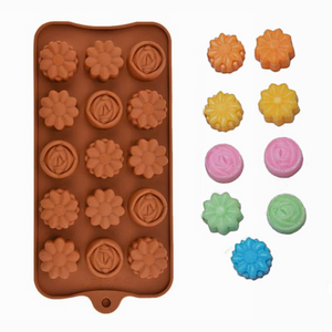 Flowers Chocolate Silicone Mold (Shape A)