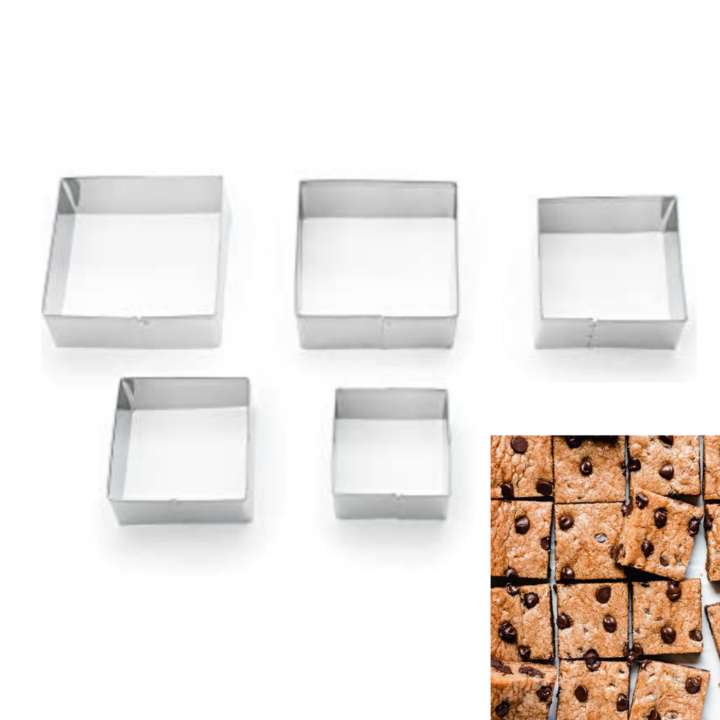 Square Cutter Set 5 Pieces Bake It Egypt