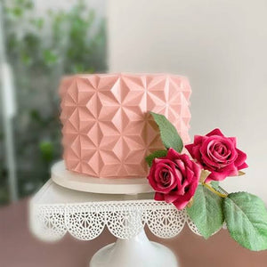 Geometric Origami 3D Cake Border (5 Shapes Available)
