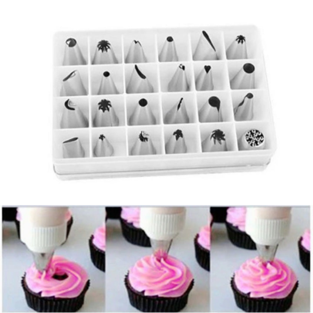 Piping Tip Set 24 Pieces Bake It Egypt