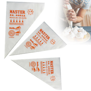 Light Disposable Piping Bags- 50 Pieces (3 Sizes Available)