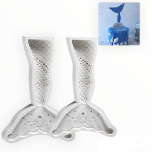Mermaid Tail 3D Silicone Mold (2 Pieces)