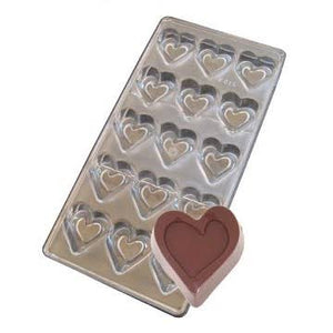 Polycarbonate Double Hearts Mold