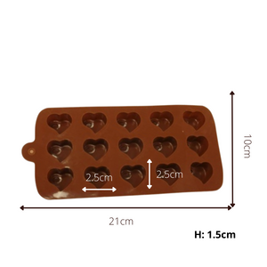 قالب سيليكون للشوكولاتة على شكل قلب