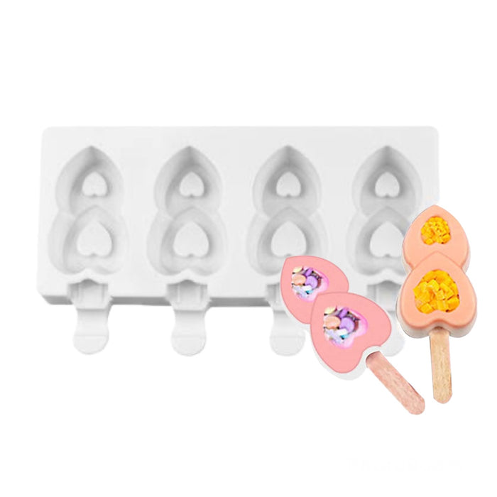 Double Heart Mini Cakesicle Mold