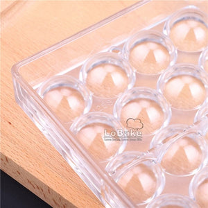 Polycarbonate Small Half Sphere Mold (32 Cavities)