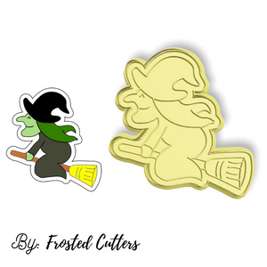 Flying Witch Cutter & Stamp By Frosted Cutters