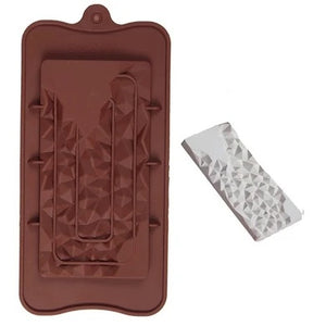 Receding Geometric Chocolate Bar Silicone Mold