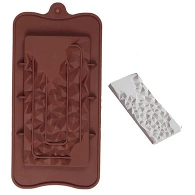 Receding Geometric Chocolate Bar Silicone Mold