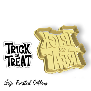 Trick or Treat Cutter & Stamp By Frosted Cutters