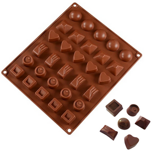 قالب سيليكون كلاسيكي متعدد الأشكال للشوكولاتة