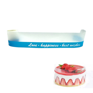 Baby Blue Happiness Plastic Cake Collar Roll