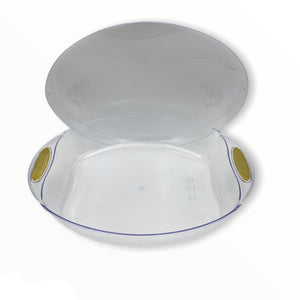 Plastic Oval Serving Dish with Lid
