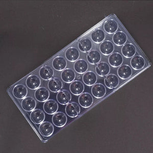 Polycarbonate Small Half Sphere Mold (32 Cavities)