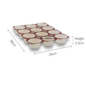 Disposable Paper Muffin Tray (12 Cavities)