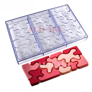 3 Cavity Polycarbonate Chocolate Blot Bars Mold