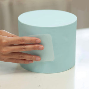 Flexible Plastic Rectangular Cake Scraper (2 Pieces)