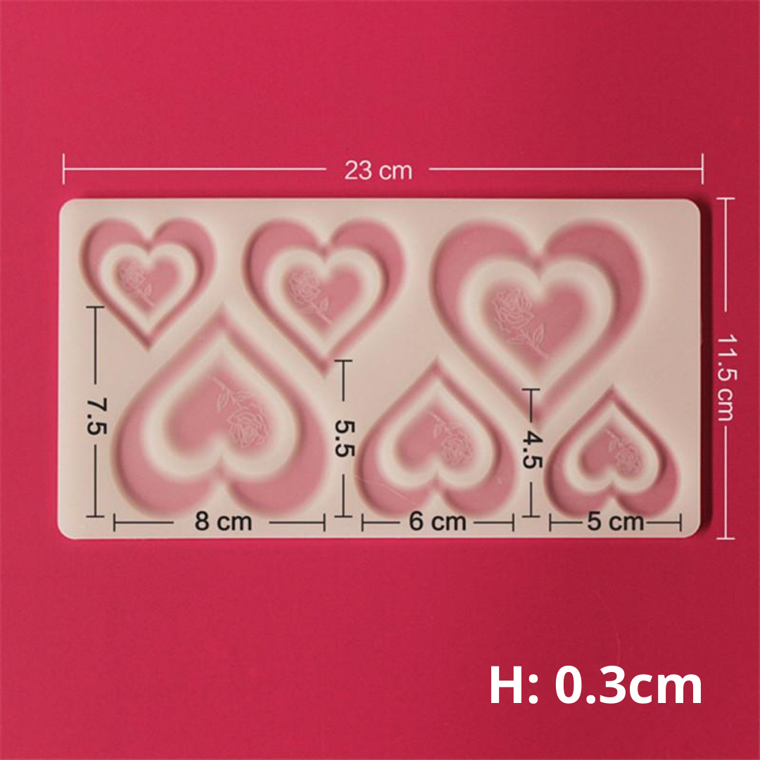 Heart Silicone Chocolate Mold, Hobby Lobby