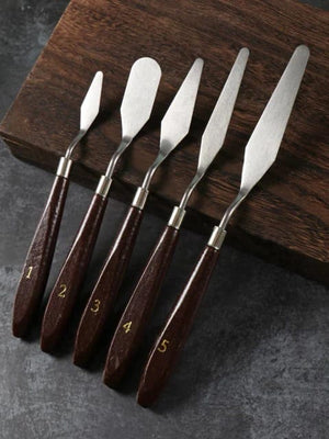 Feather & Leaf Knife / Spatula Set (5 Pieces)