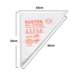 Light Disposable Piping Bags- 50 Pieces (3 Sizes Available)