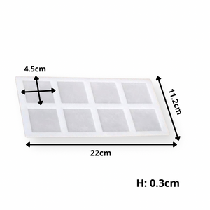 Square Chocolate Garnish Silicone Mold