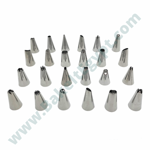 Small Piping Tips Set (24 Pieces)