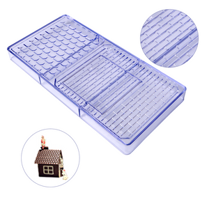 Polycarbonate Gingerbread House Mold Set (3 Pieces)