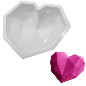Large Diamond Heart Silicone Mold
