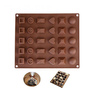 Classic Chocolate Multi-Shape Silicone Mold