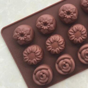 Flowers Chocolate Silicone Mold (Shape B)