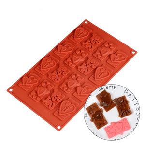 Love & Hearts Chocolate Silicone Mold