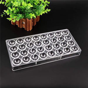 Polycarbonate Small Half Sphere Mold (32 Cavities)