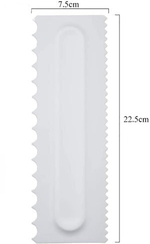 Vocen Large Plastic Cake Scraper Set (4 Pieces)