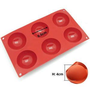 Half Sphere Silicone Mold (10 Sizes Available)