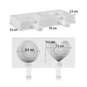 Heart and Round Swirl Cakesicle Mold