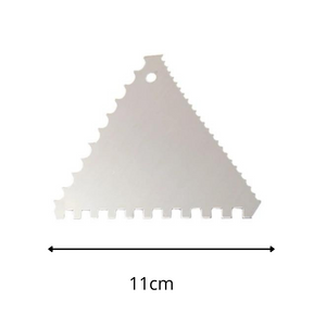 Stainless Steel Triangular 3-Sided Cake Scraper