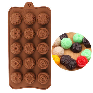 Flowers Chocolate Silicone Mold (Shape B)