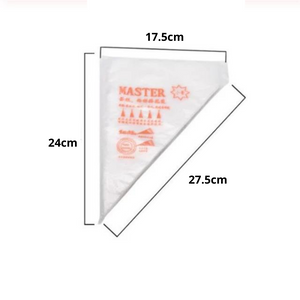 Light Disposable Piping Bags- 50 Pieces (3 Sizes Available)