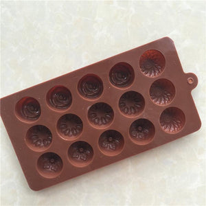 Flowers Chocolate Silicone Mold (Shape B)