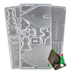 Polycarbonate Gingerbread House Mold Set (3 Pieces)