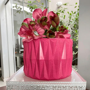 Geometric Origami 3D Cake Border (5 Shapes Available)