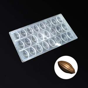 Polycarbonate Cocoa Bean Shaped Mold
