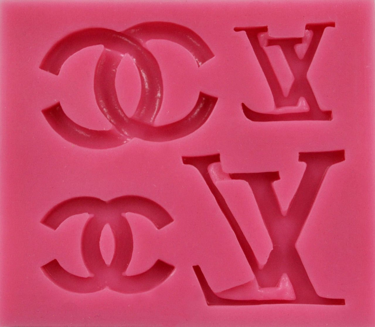 coco chanel silicone mold logo