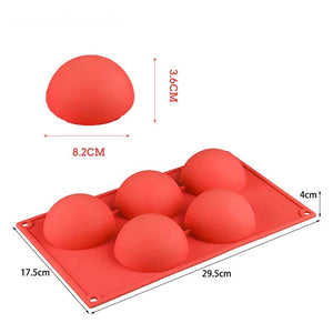 Half Sphere Silicone Mold (10 Sizes Available)