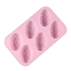Medium Patterned Easter Eggs Silicone Mold